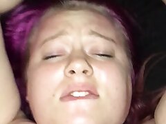 Victim c25w being gasped while handcuffed and pulverized to ejaculation