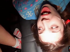 WOW! Christmas Miracle!- In Christmas Real Fan Fuck Pornstar in Car - POV - Michael Frost and MihaNika69