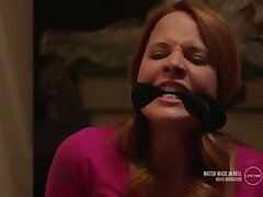 Katie Leclerc cleave ball-gagged in 'A bridge's revenge