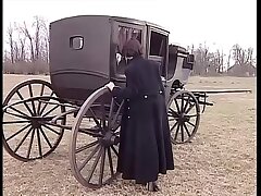 Molten and sexy black-haired wants fuckfest in a buggy!