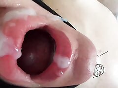 Session june 2019: hard spit, finger, screw and spunk in mouth