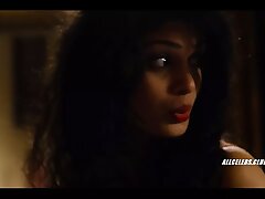 Romane Portail and Tina Desai in Sense8: A Christmas Off the hook