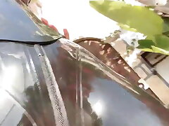 Latex undergarments taunt