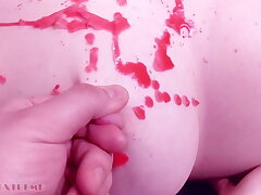Sadism & masochism Nip Squeezing For Pallid Redhead Teen