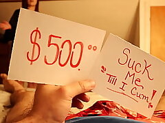 Stepmom plays a game (Win Money or Deep-throat cock? )