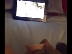 Hot Milf masturbating while watching porn and talking grubby