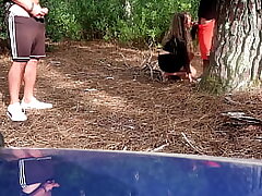 Real Amateur WIFE getting a Facial cumshot of a STRANGER in a PUBLIC RISKY PLACE ( Cheating Guy WATCHING)