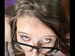 BBW deepthroating and fapping phat man-meat POV blowjob