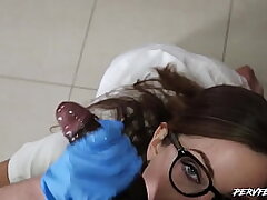 Physician takes exam too far