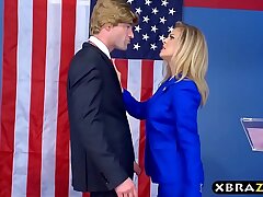 Shocked Ivanka Drumpf helped and ass-fuck fucked by a surgeon