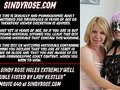 Both Sindy Rose fuck-holes extremly well fisted by LadyKestler