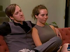 Amateur duo both hanker a 3some with another gal