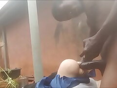 Big knob fucked smoothly-shaven vagina