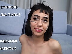 First hardcore Double penetration 3on1 for newbie Lika Clarke 20 y.o