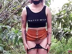 Amateur Latino Flashes in Public and Pisses where she enjoys