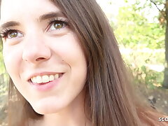 Public Anal Fuck-fest for Petite German Teen Mina at Pickup at Wacken Jamboree