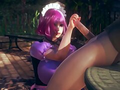 Kokoro Maid Hj and Internal ejaculation
