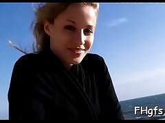 Fledgling teenager spread her legs broad for her boyfriend's friend