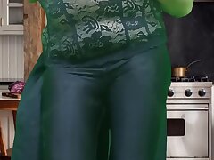 Without Bed My Virgin Stepdaughter! I Noticed Her Little Adorable Pussy Was Wet, Then I Slowly Entered Kitchen Came Inwards Her