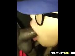 Amateaur Japanese superslut taking jism on her face,glasses and hat