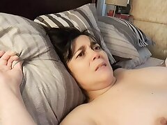 My husband got into my bed very horny and plowed me very hard