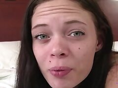 To Get Back at Her Cheating Beau the Caucasian Dark haired Entices the Humungous Ebony Man