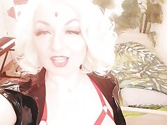 Sexual Cougar Arya Teasing in Pvc