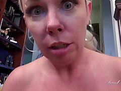 AuntJudys - Fur covered Cougar Step-mom Liz Sucks Your Cock (POV)